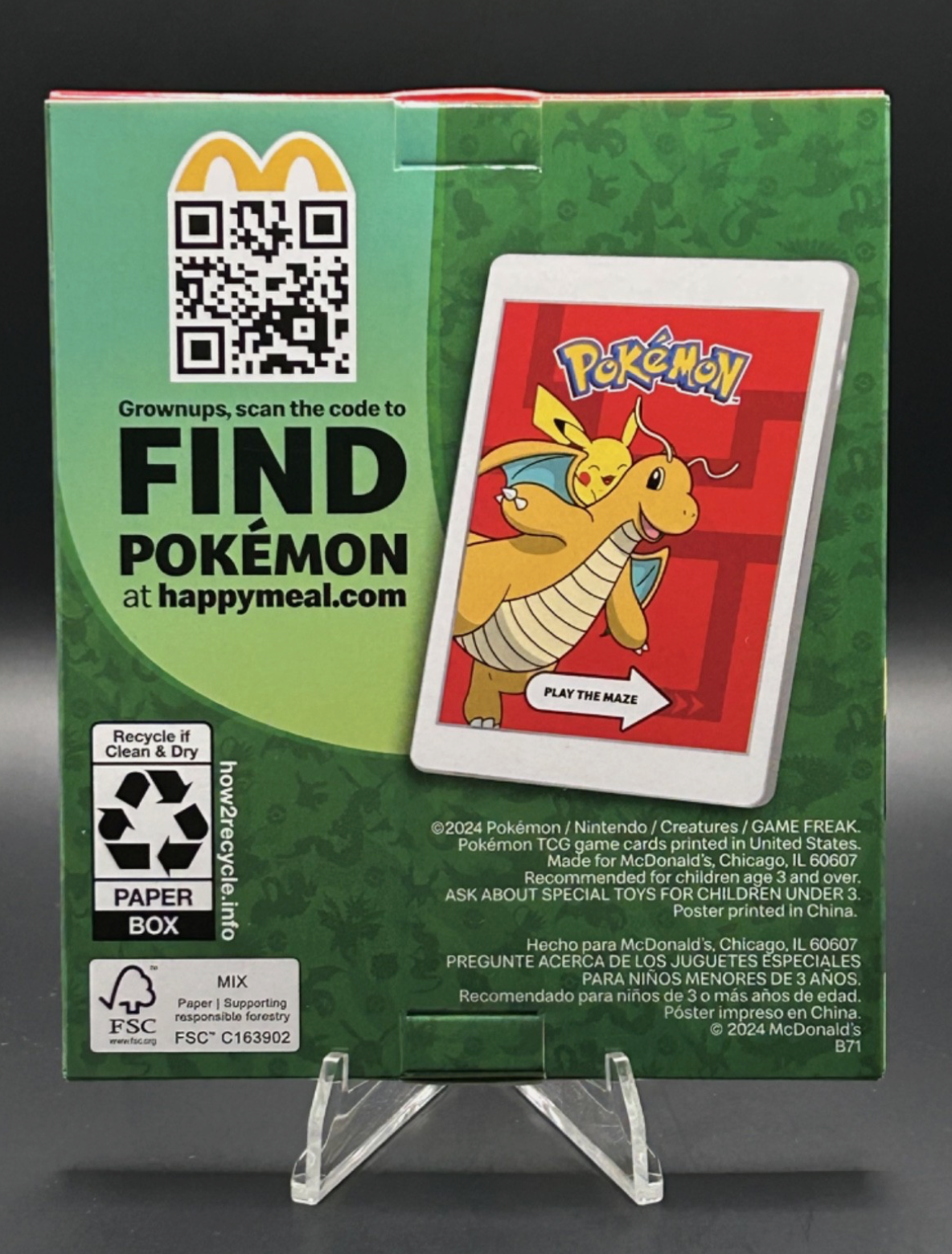 POKEMON MCDONALDS PROMO PACK - CHARIZARD