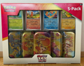Pokemon TCG Scarlet & Violet 151 Mini Tin 5-Pack Box - NEW and UN-OPENED