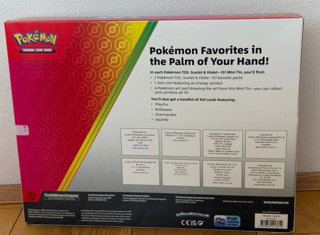 Pokemon TCG Scarlet & Violet 151 Mini Tin 5-Pack Box - NEW and UN-OPENED
